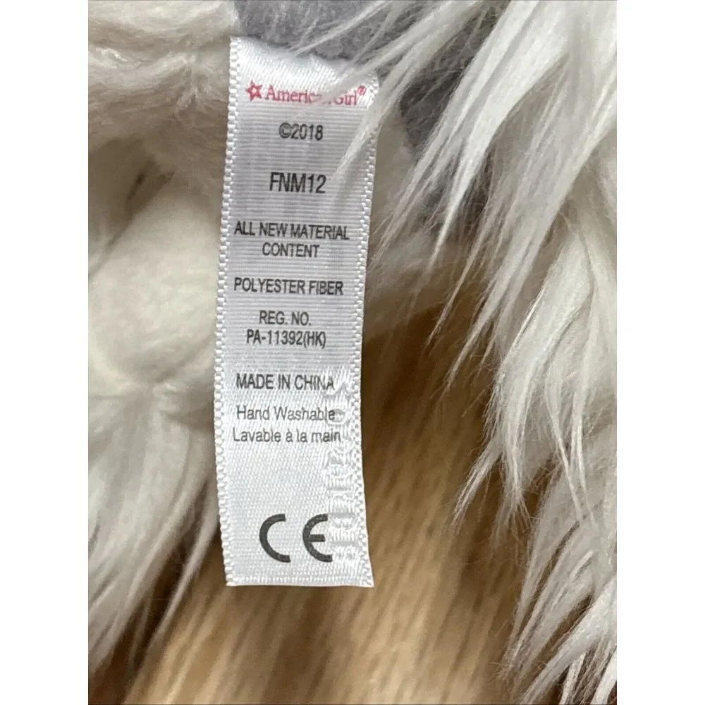 American Girl Wellie Wishers White Gray Shetland Pony Horse Doll Plush Toy‎